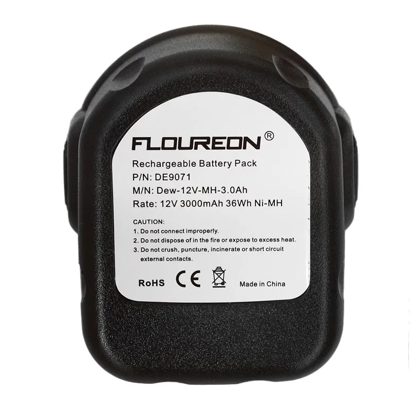 סוללה תואמת Dewalt דה-וולט 12V 3000mAh DE9071 2802K DE9074 DE9 סוללה תואמת Dewalt דה-וולט 12V 3000mAh DE9071 2802K DE9074 DE9סוללה תואמת Dewalt דה-וולט 12V 3000mAh DE9071 2802K DE9074 DE9